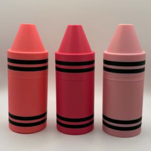 3D Printed Crayon Container