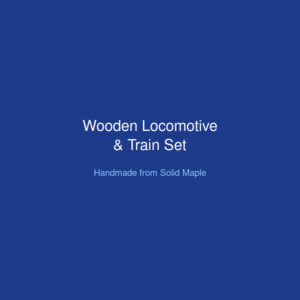 Handcrafted Wooden Locomotive & Train Set