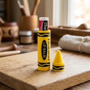 3D Printed Crayon Chapstick Container
